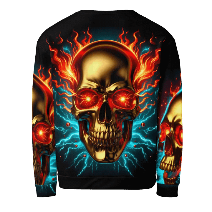 Ethereal Inferno Skull - Unisex Sweatshirt #3 product image (2)