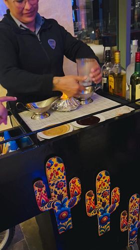 Mexican flaming coffee