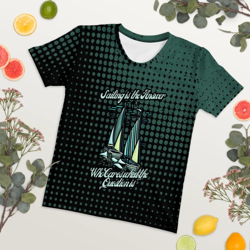 Sailing is the Answer All Over Print T-shirt product image (7)