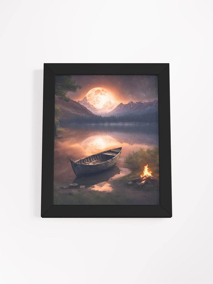 Moonlit Row Boat Framed Poster product image (6)