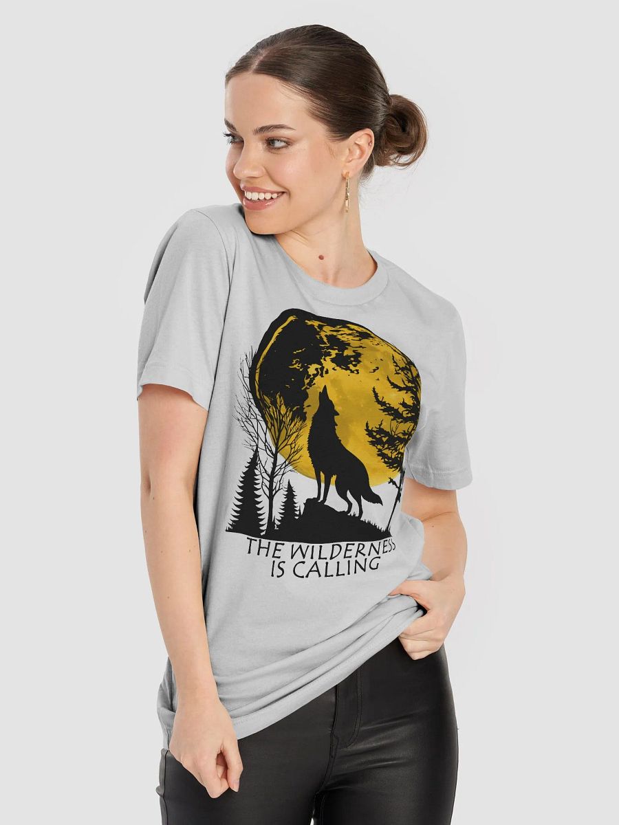 Moonlit Howling Wolf Unisex T-Shirt product image (29)