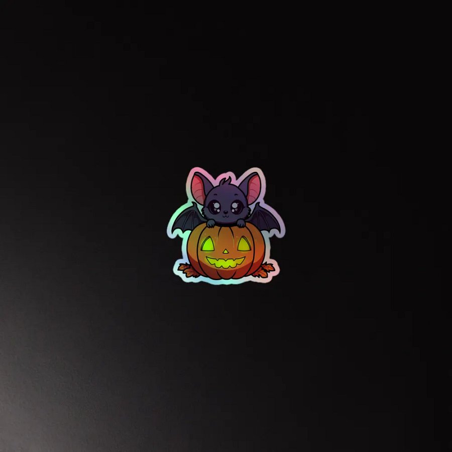 Spooky Bat Holographic Sticker Set product image (4)
