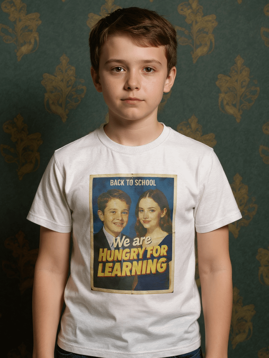 Hungry for Knowledge Retro T-Shirt product image (2)