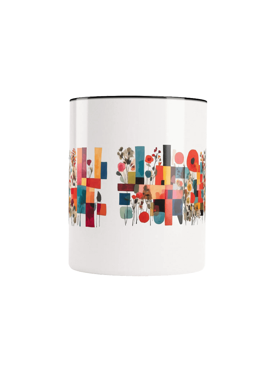 Vibrant Floral Geometry Ceramic Mug product image (33)