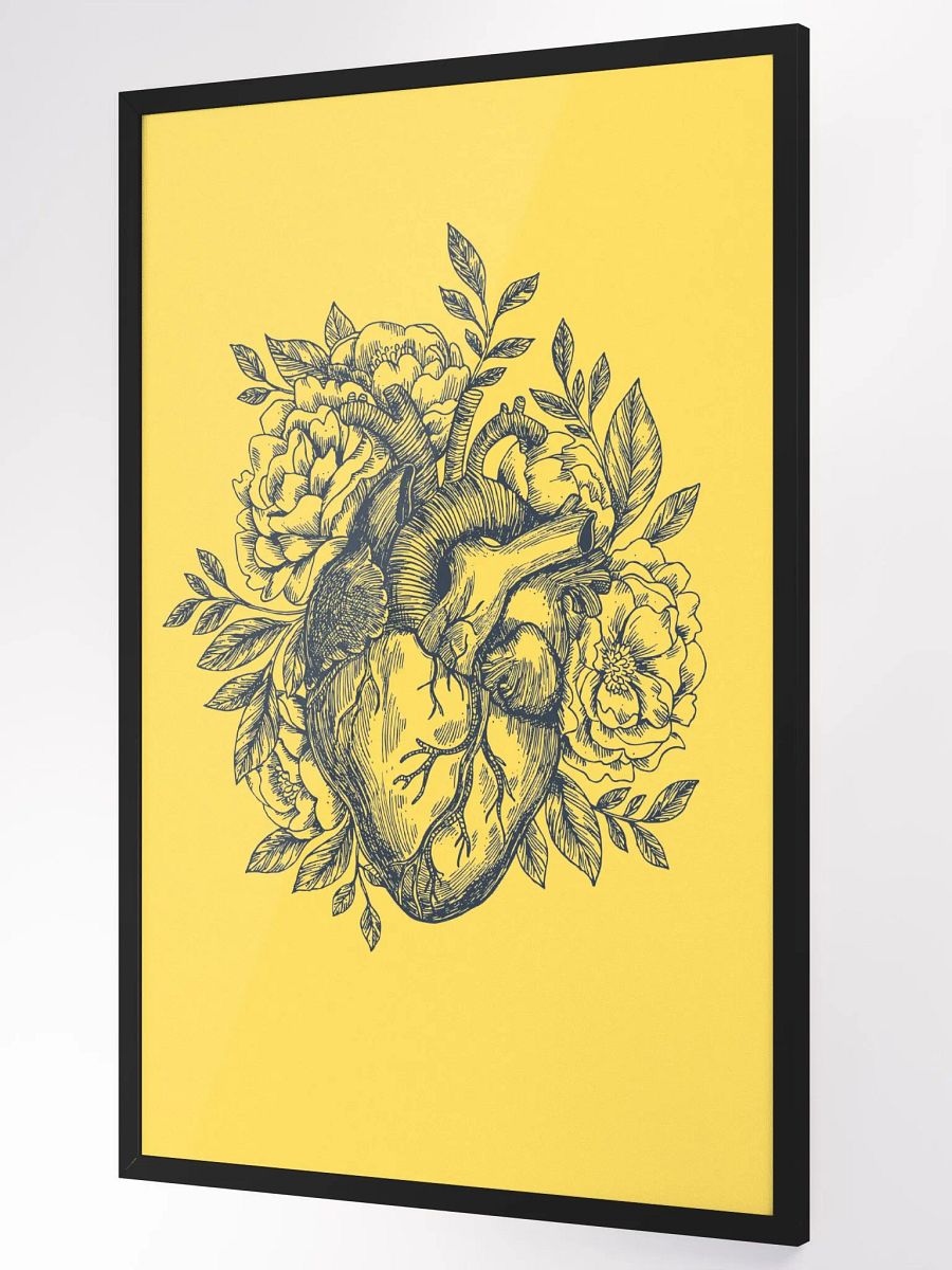 Blooming Heart: Floral Anatomy Wall Art product image (3)