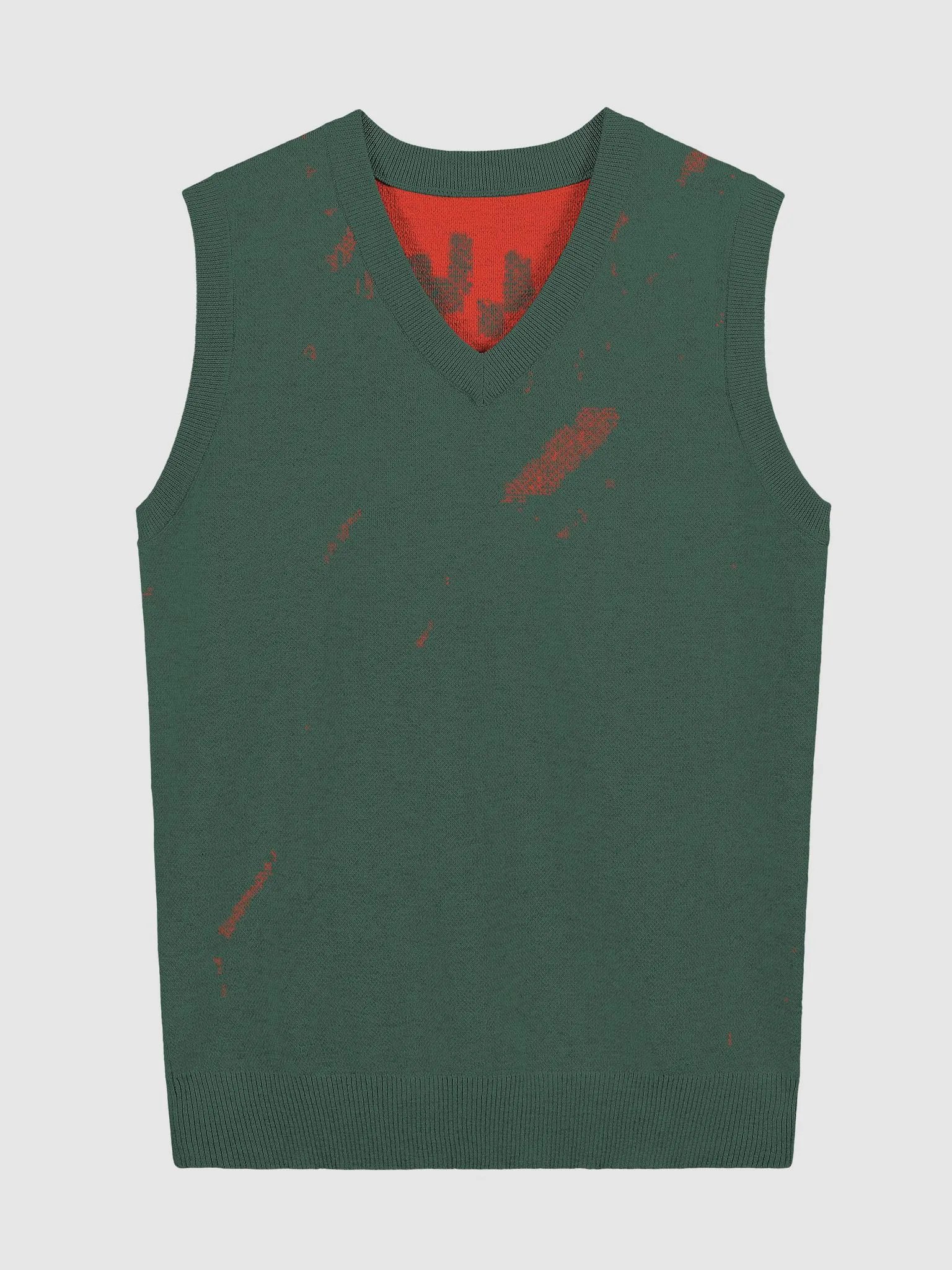 Abstract Grunge V - Neck Sweater product image (2)