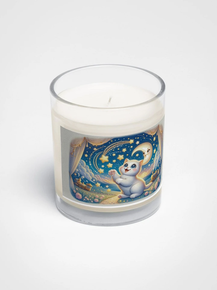 Soy Wax Candle In A Clear Glass Jar product image (2)