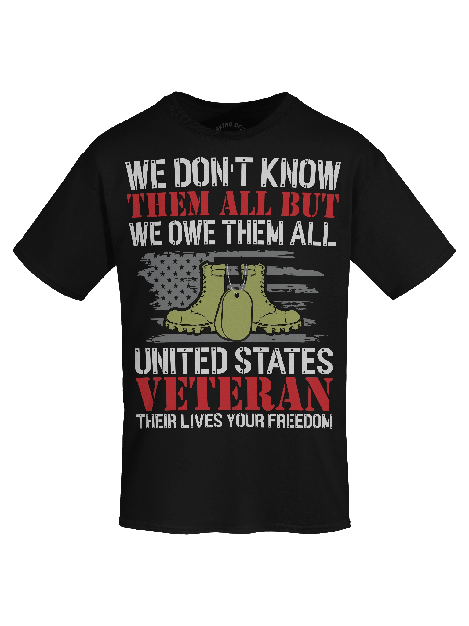 We Owe Them All Veterans T-Shirt product image (1)