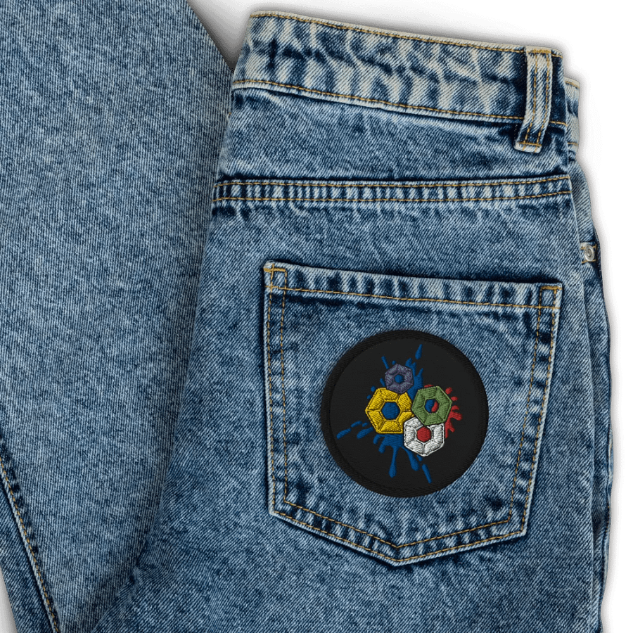 Pixel Splash Embroidered Patch product image (3)