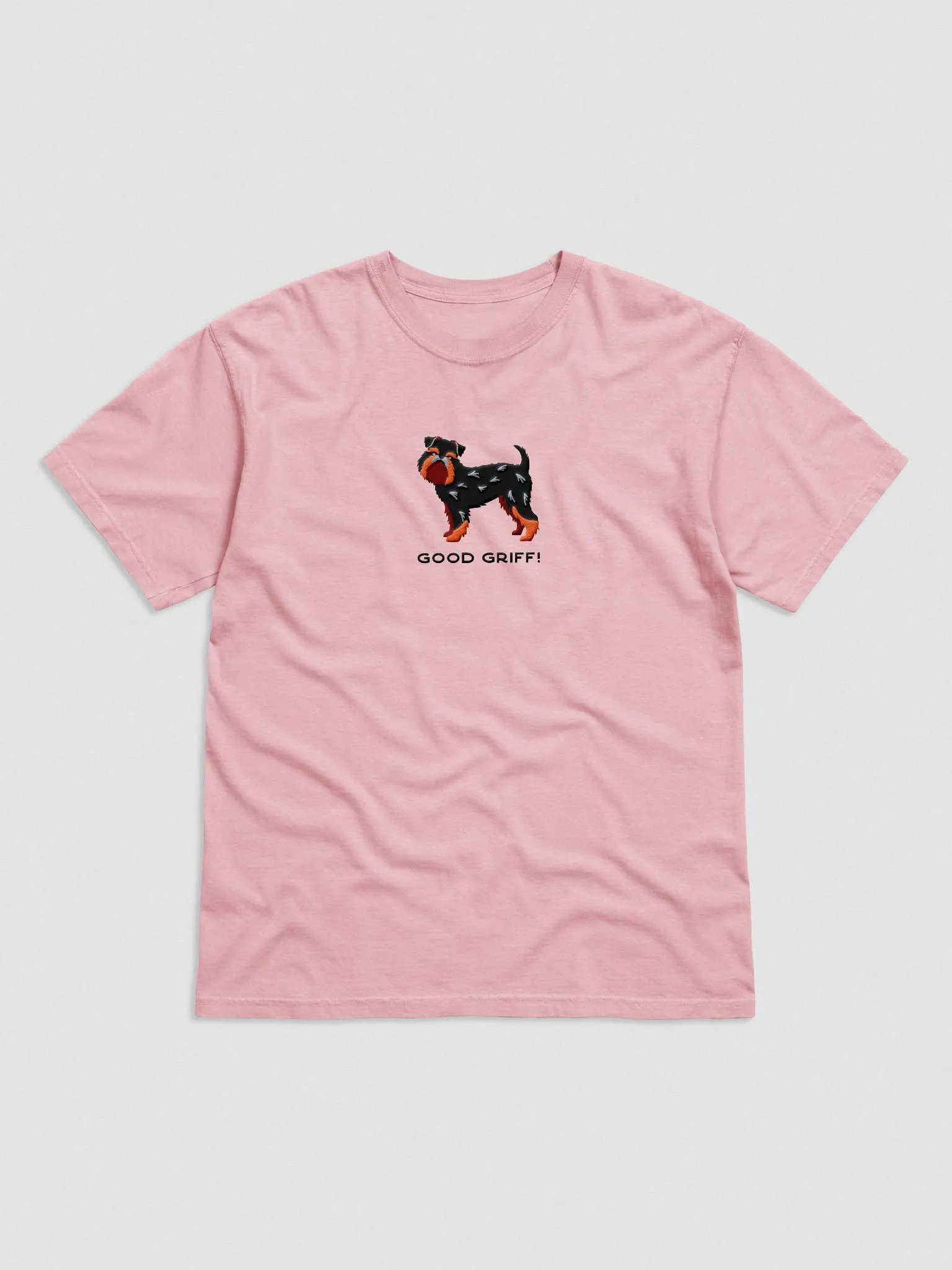 Good Griff T-Shirt(Embroidered) of a Brussels Griffon(Black & Tan) product image (4)
