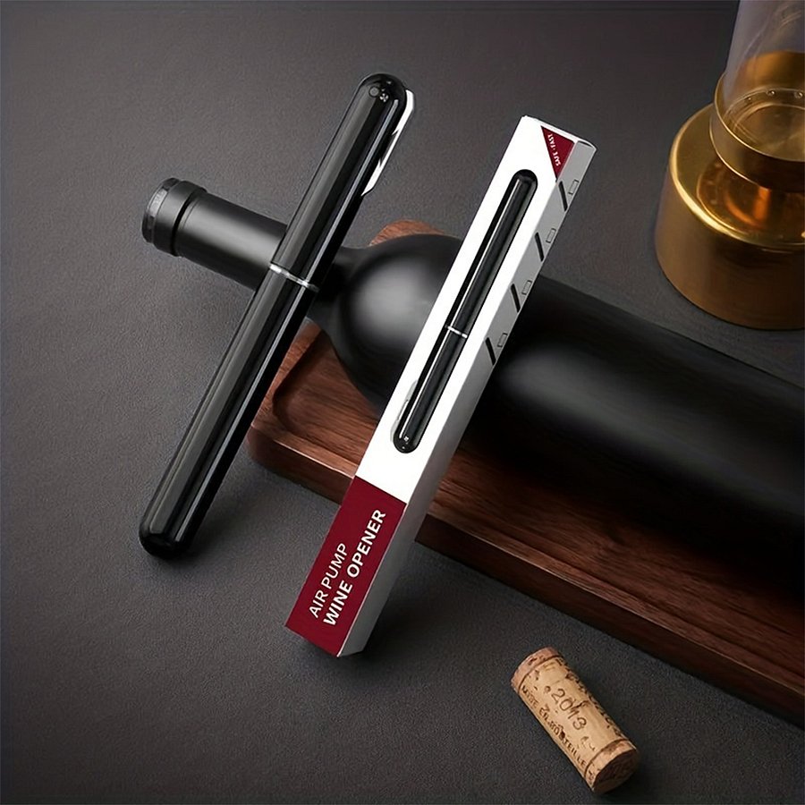 Portable Stainless Steel Wine Bottle Opener With Foil Cutter product image (2)