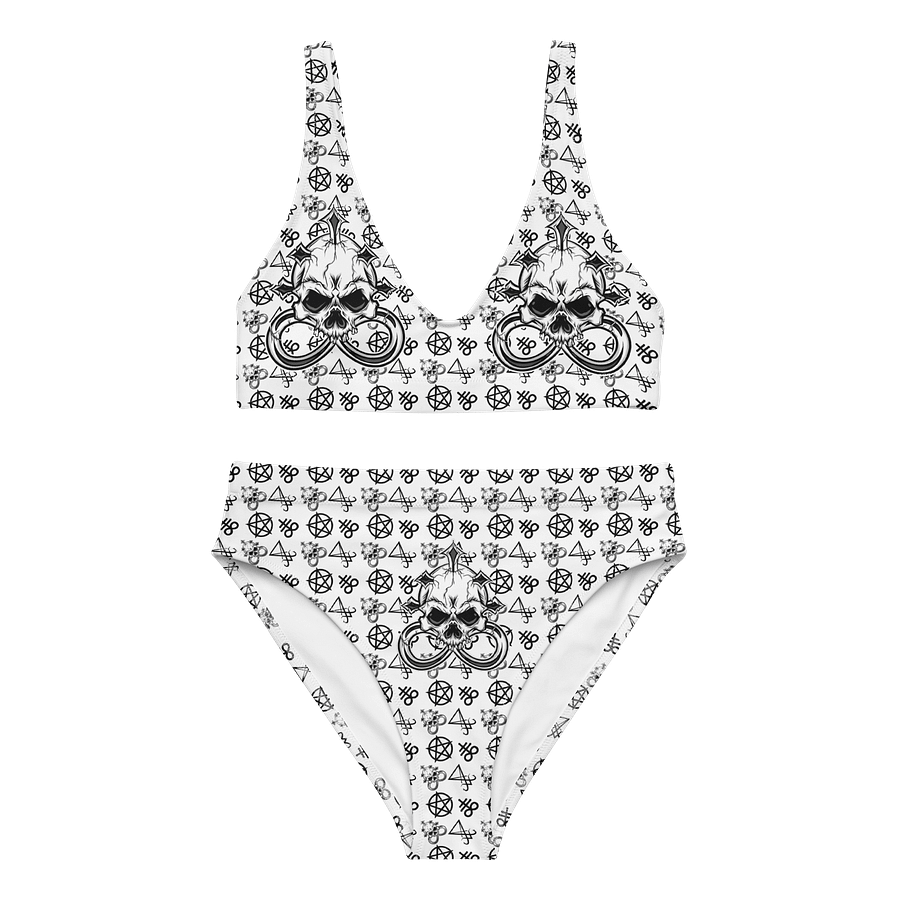 Skull Piercing Records High Waisted Bikini Set product image (3)