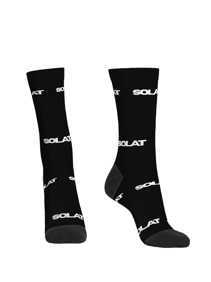 Stacked Logo Socks (black) product image (2)