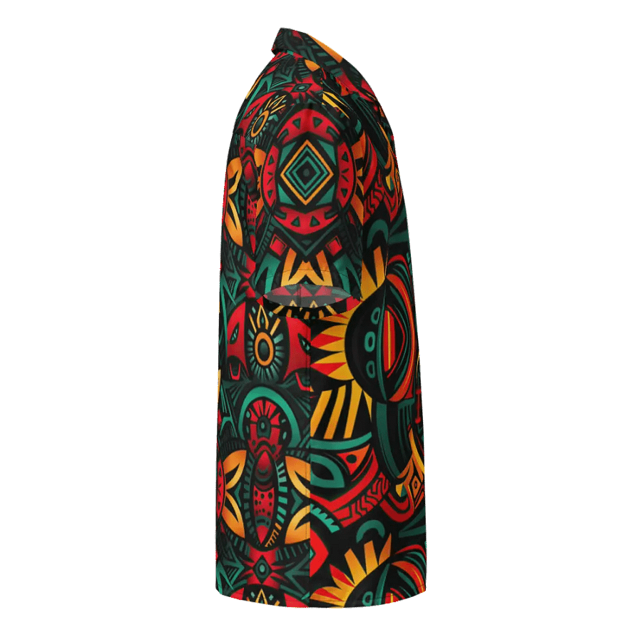 Cultural Canvas: African Black History Month Button-Down Shirt product image (5)