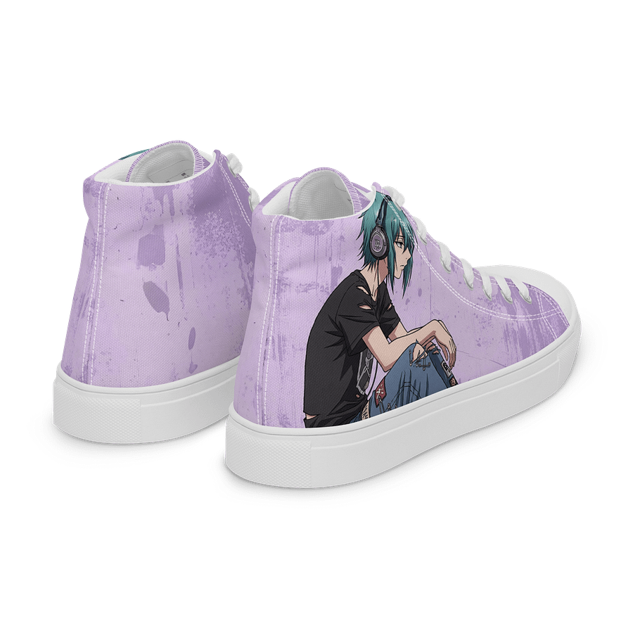 Anime Vibes Purple Canvas High Tops product image (7)