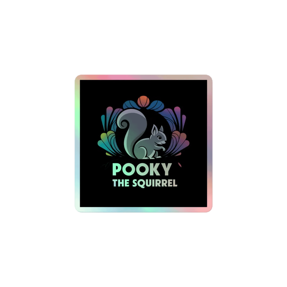 Pooky's Holographic Squirrel Sticker Set product image (1)