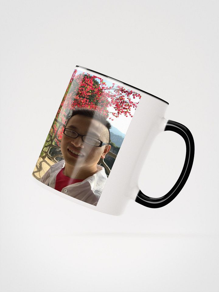 Ceramic Mug with Color Inside: flower and mountain product image (4)