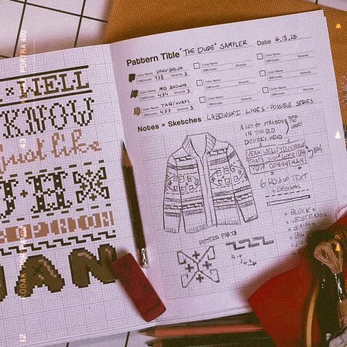Really tied the room together did it not? My Cross Stitch planner available at GAWart.com #crossstitchersofinstagram #biglebo...