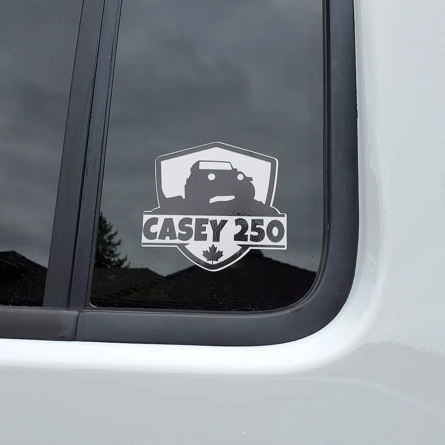 Casey 250 Logo - 3.75 inch Shield Vinyl Decal product image (2)