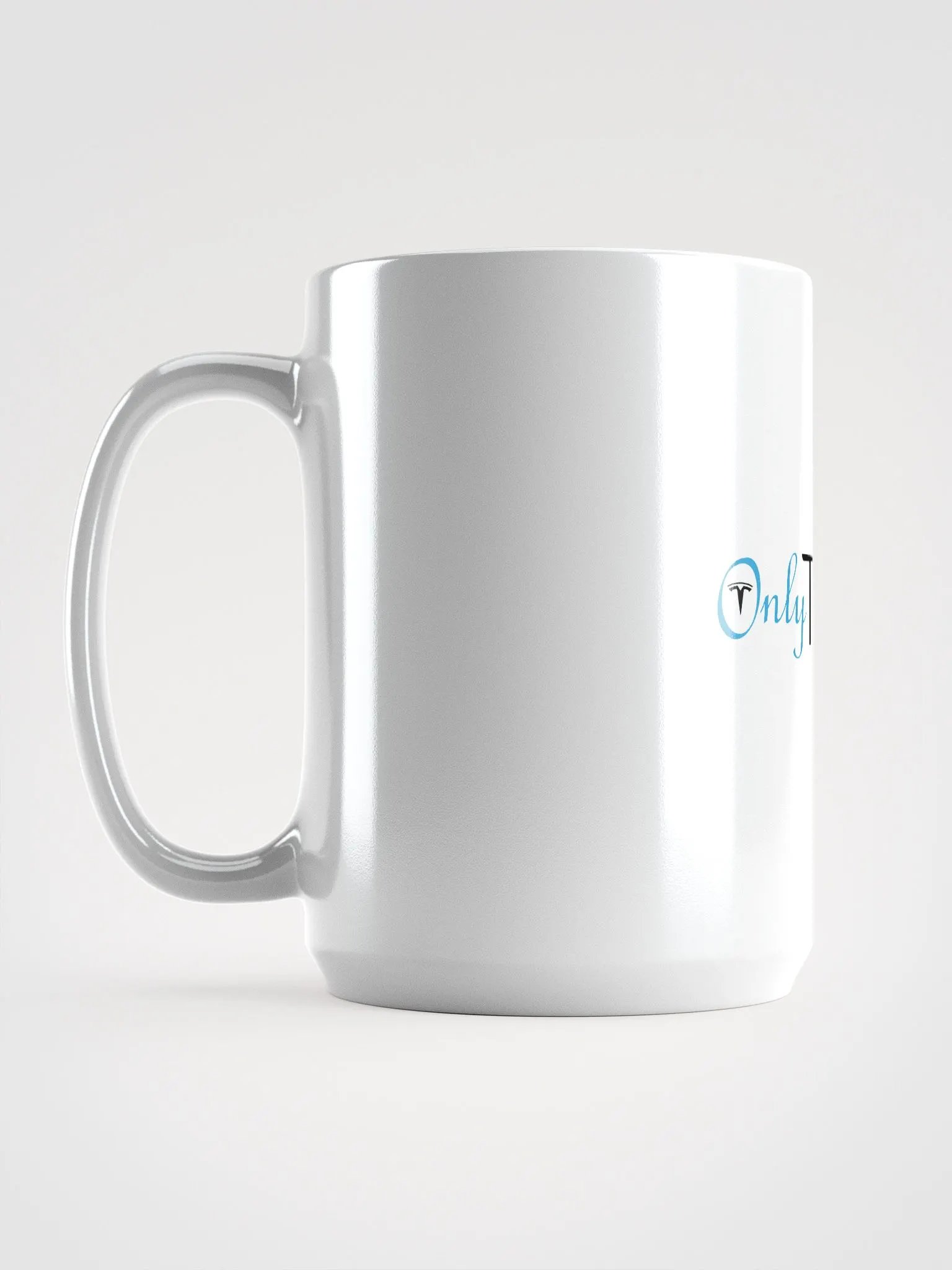 "OnlyTesla" White Mug product image (6)