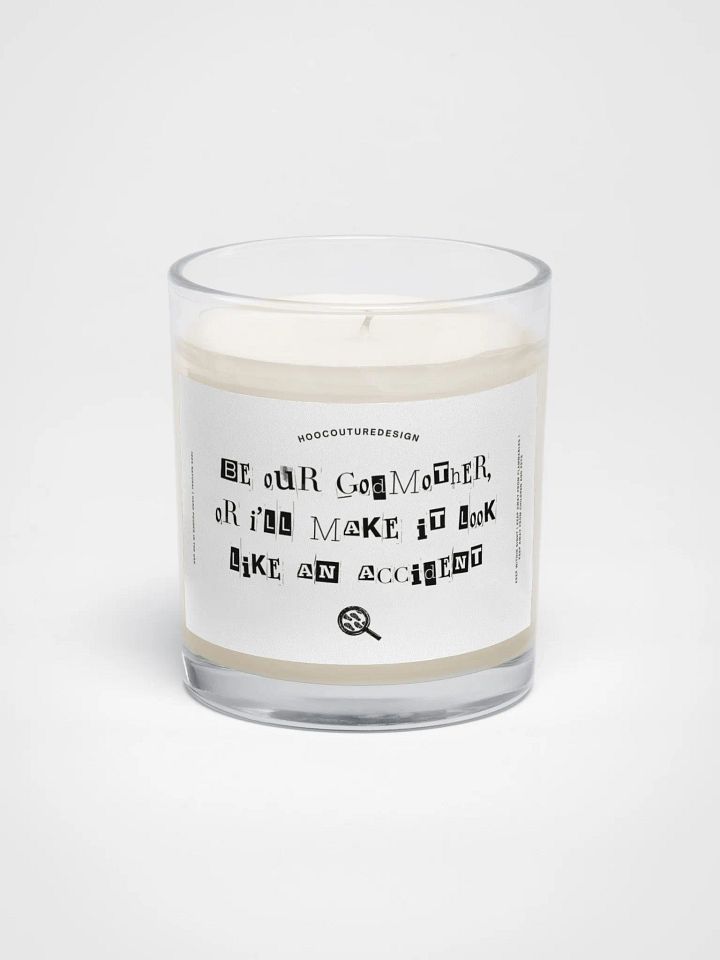 Funny gift for a godmother - Make it look like accident - Soy wax vegan candle product image (2)