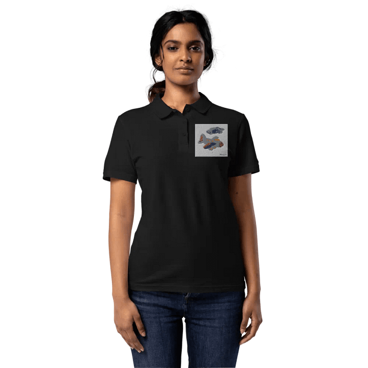 Kid Airplane (Gildan Women's Pique Polo Shirt) product image (1)