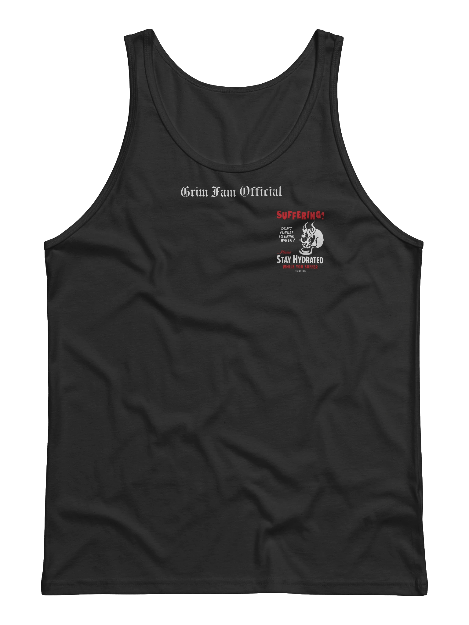 STAY HYDRATED WHILE YOU SUFFER – GRIMFAM TANKTOP/SINGLET #1 product image (1)