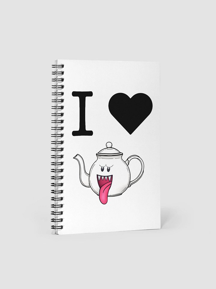 I Love Boo-Tea Spiral Notebook product image (1)