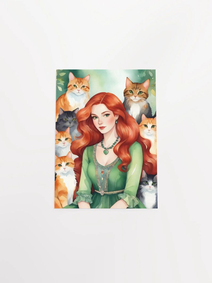 Red Cat Lady Poster product image (10)
