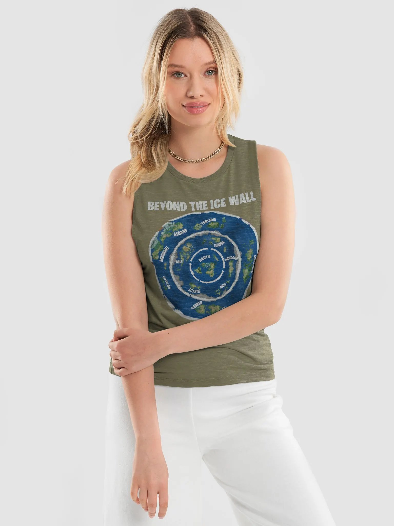 Flowy Muscle Tank Beyond the Ice Wall Map product image (7)