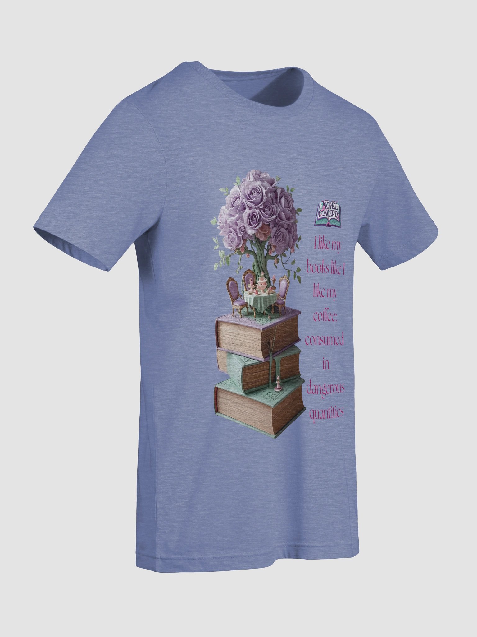 "I like my books like I like my coffee: consumed in dangerous quantities" T-Shirt product image (85)