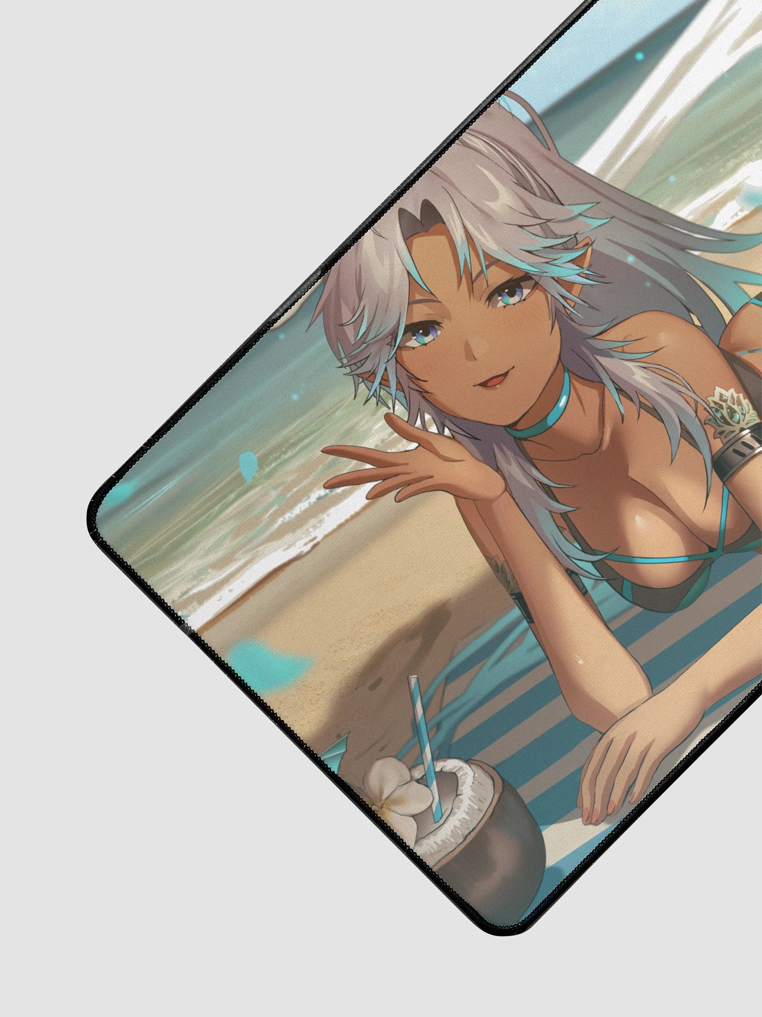 Twilight Drift: Tidesong Desk Mat 15.5" x 31.5" product image (3)