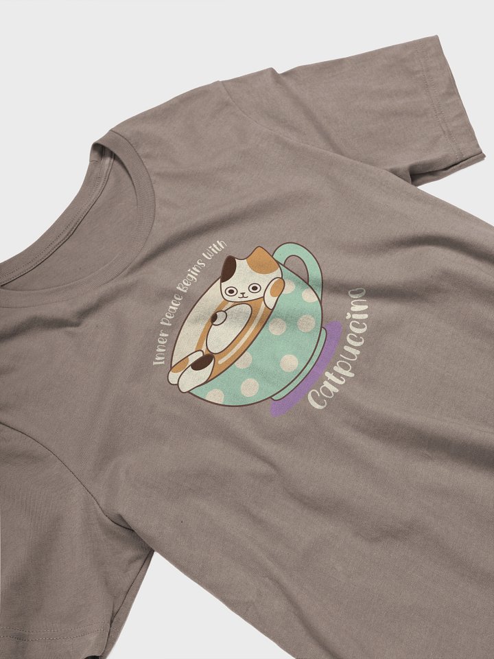 Catpuccino Cat Unisex T-shirt product image (2)
