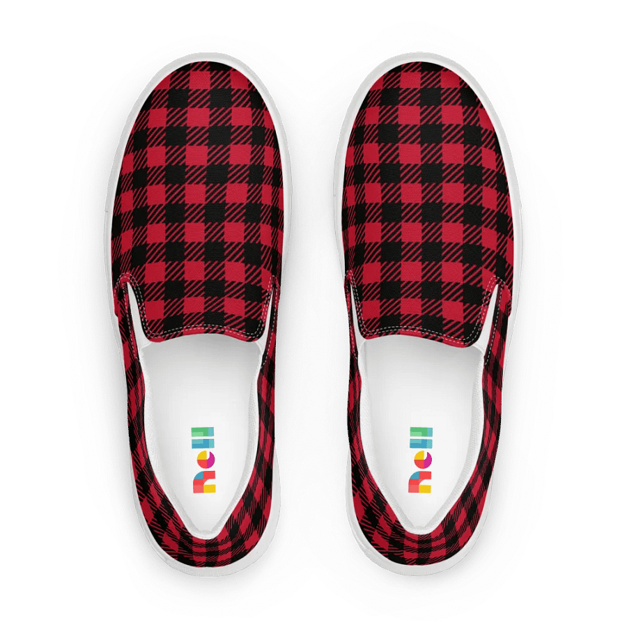 Plaid Paradise Slip-On Canvas Shoes product image (1)