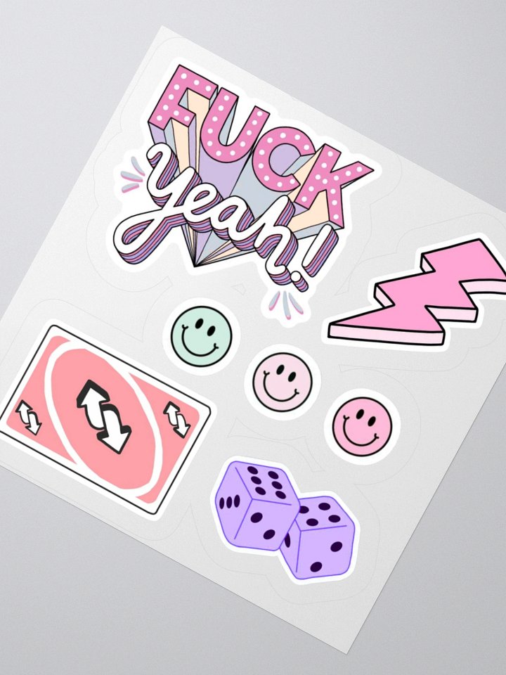 FUCK yeah! Kiss Cut Sticker Pack product image (6)