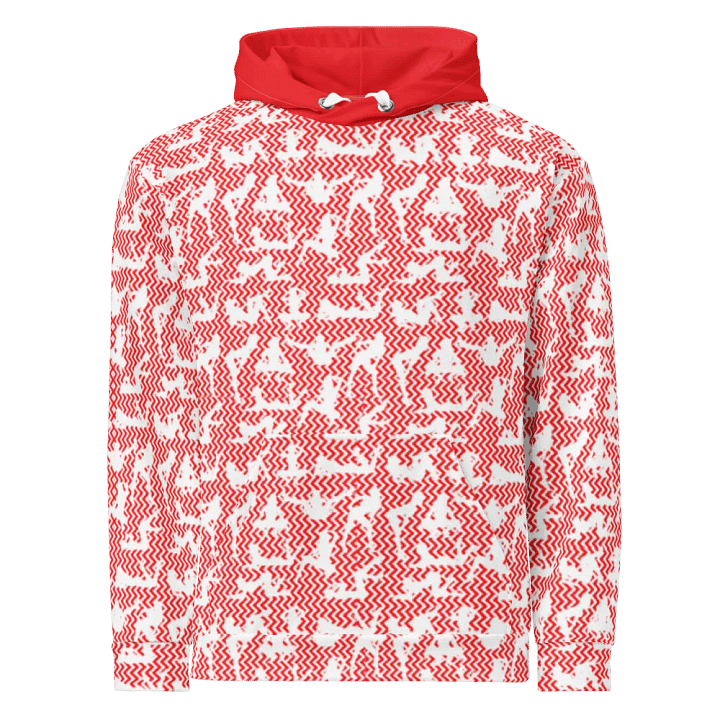 Dynamic Zig-Zag - RED | Unisex Hoodie product image (1)
