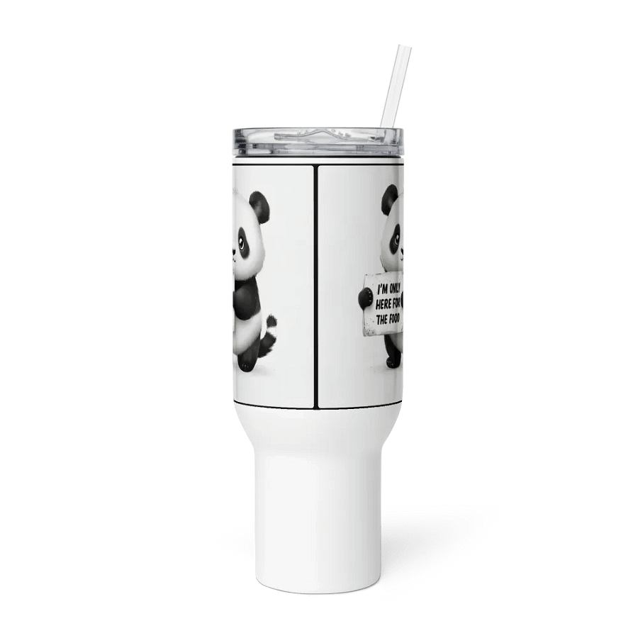 Panda Pal "I'm only here for the food" Travel Mug product image (2)