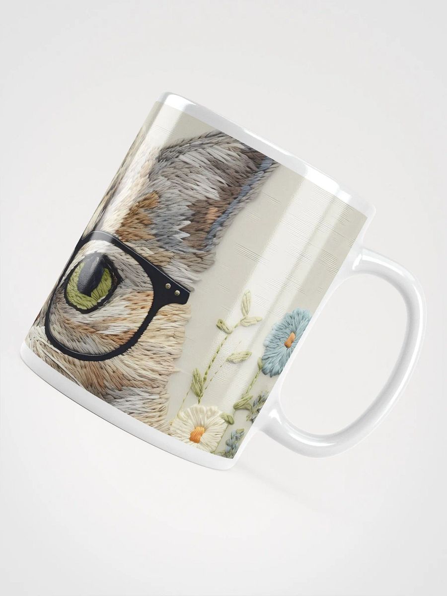 Embroidered Peeking Cat Glasses Mug product image (17)
