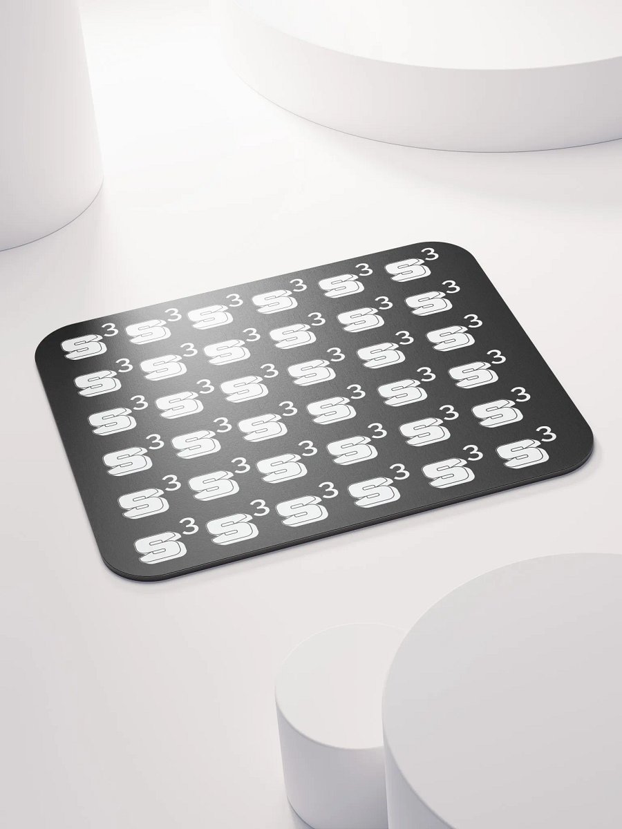 S³ Mouse Pad // White On Black product image (4)