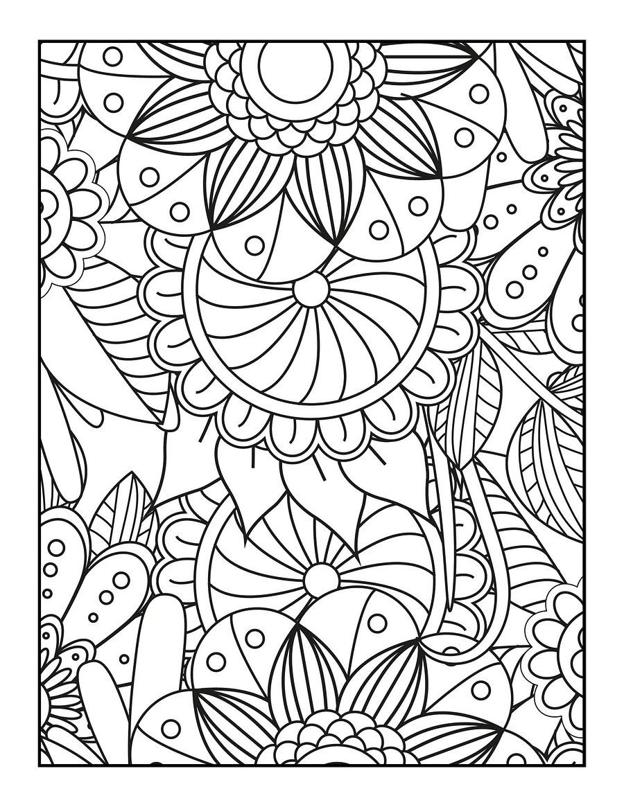 Large Print Flowers Adult Coloring Book (Volume 3) | Beautiful Oversized Flowers | Adult Flower Coloring Pages | Gift Idea for Mom product image (3)
