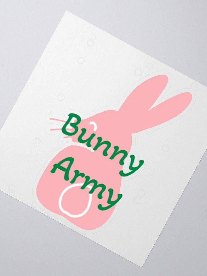 Bunny Army Sticker product image (2)