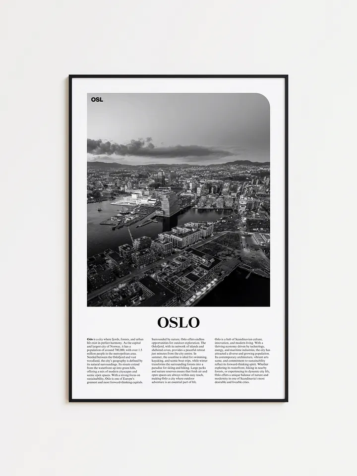 Oslo 01 Newspaper Poster product image (1)