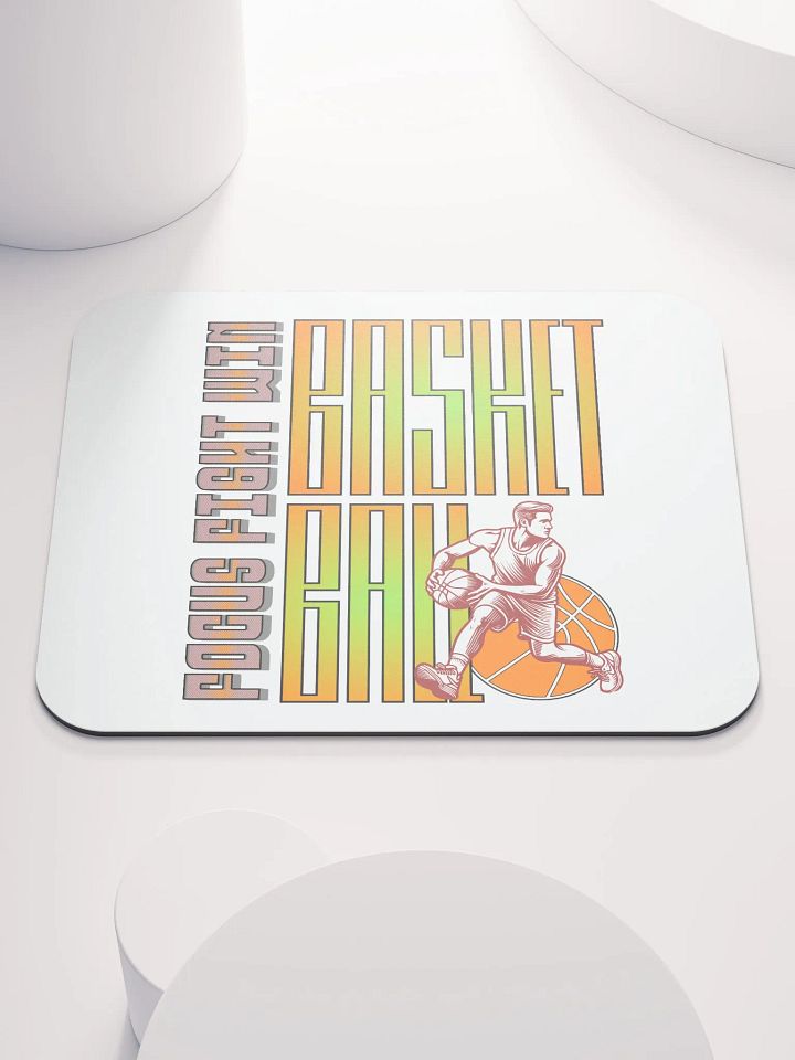 Focus Fight Win Basketball Mouse Pad product image (1)