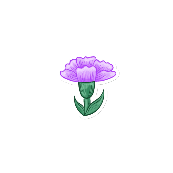 Carnation Die Cut Magnet product image (2)