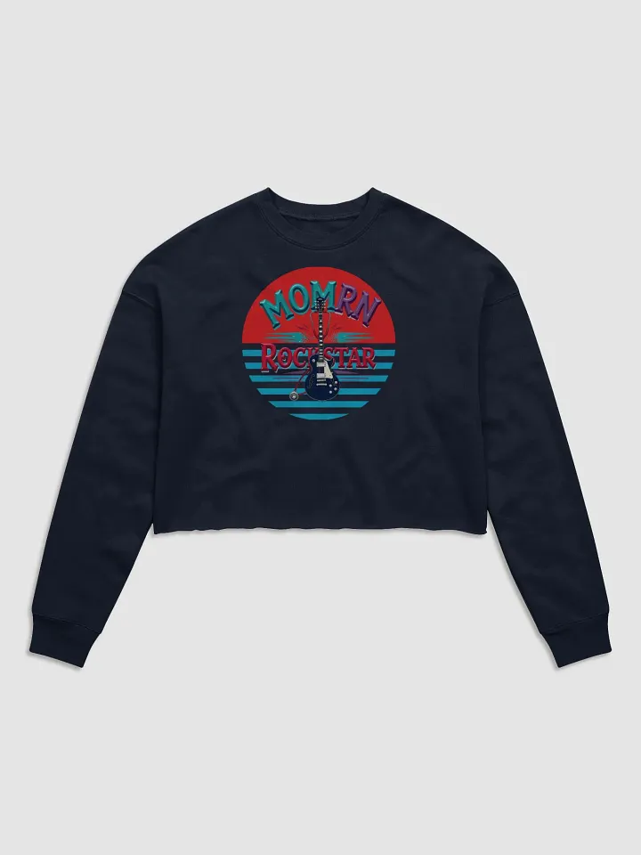 Rockstar Mom Fleece Crop Sweatshirt product image (5)