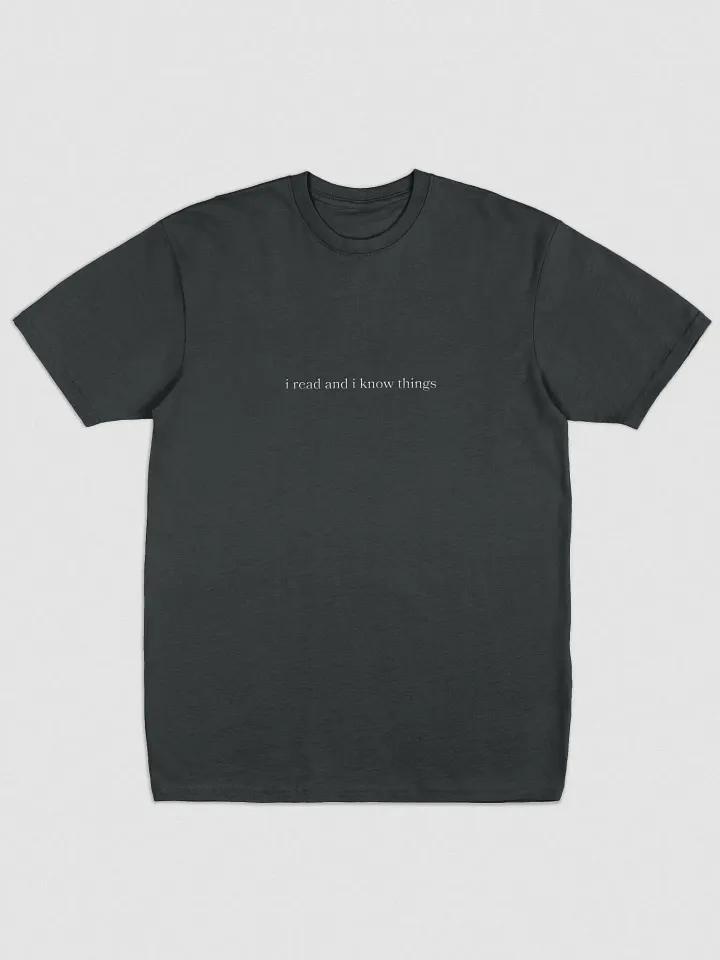 I Read Embroidered Crewneck T Shirt product image (2)