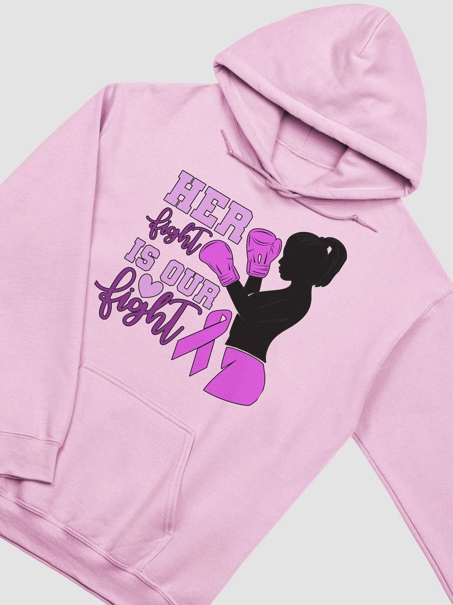 Her fight is our fight postal worker breast cancer hoodie product image (3)