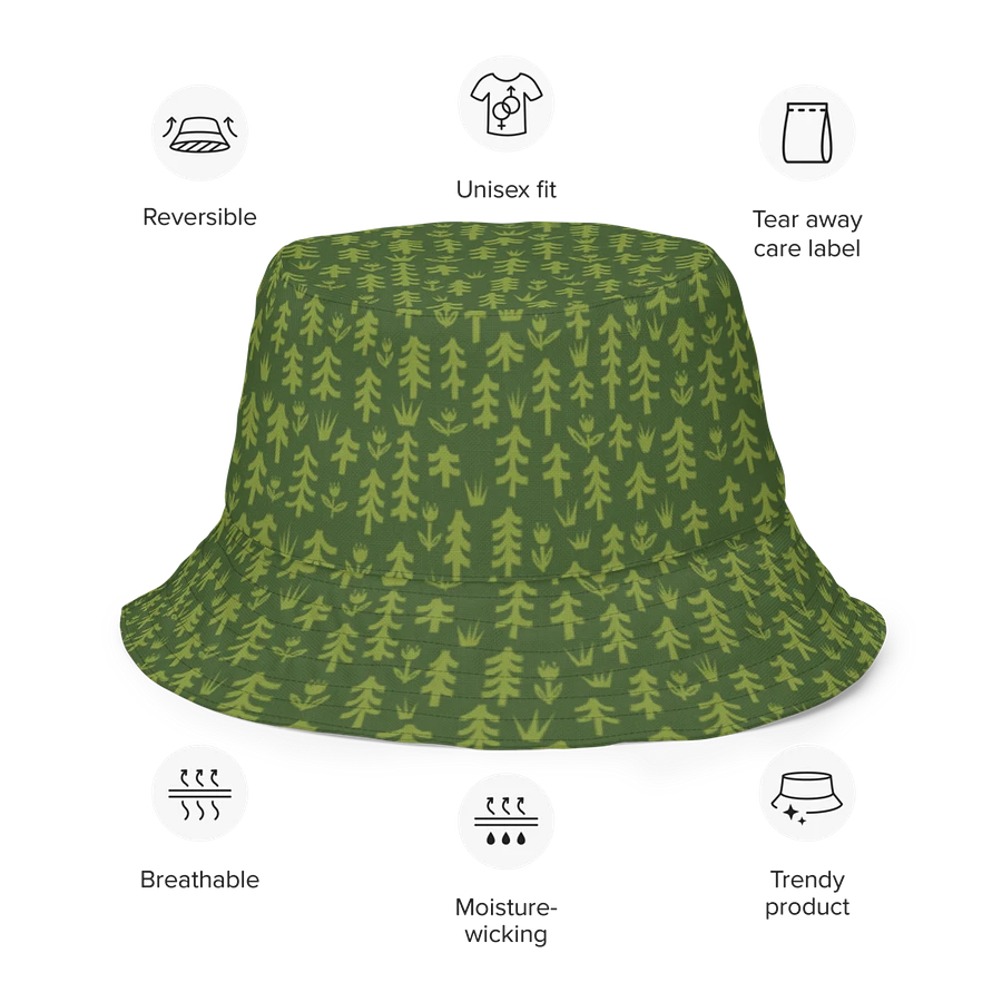 More Trees Please Reversible Bucket Hat product image (7)