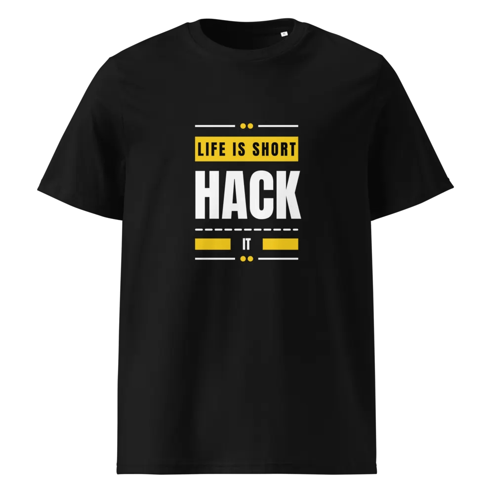 LIFE IS SHORT. HACK IT! - 100% cotton product image (1)