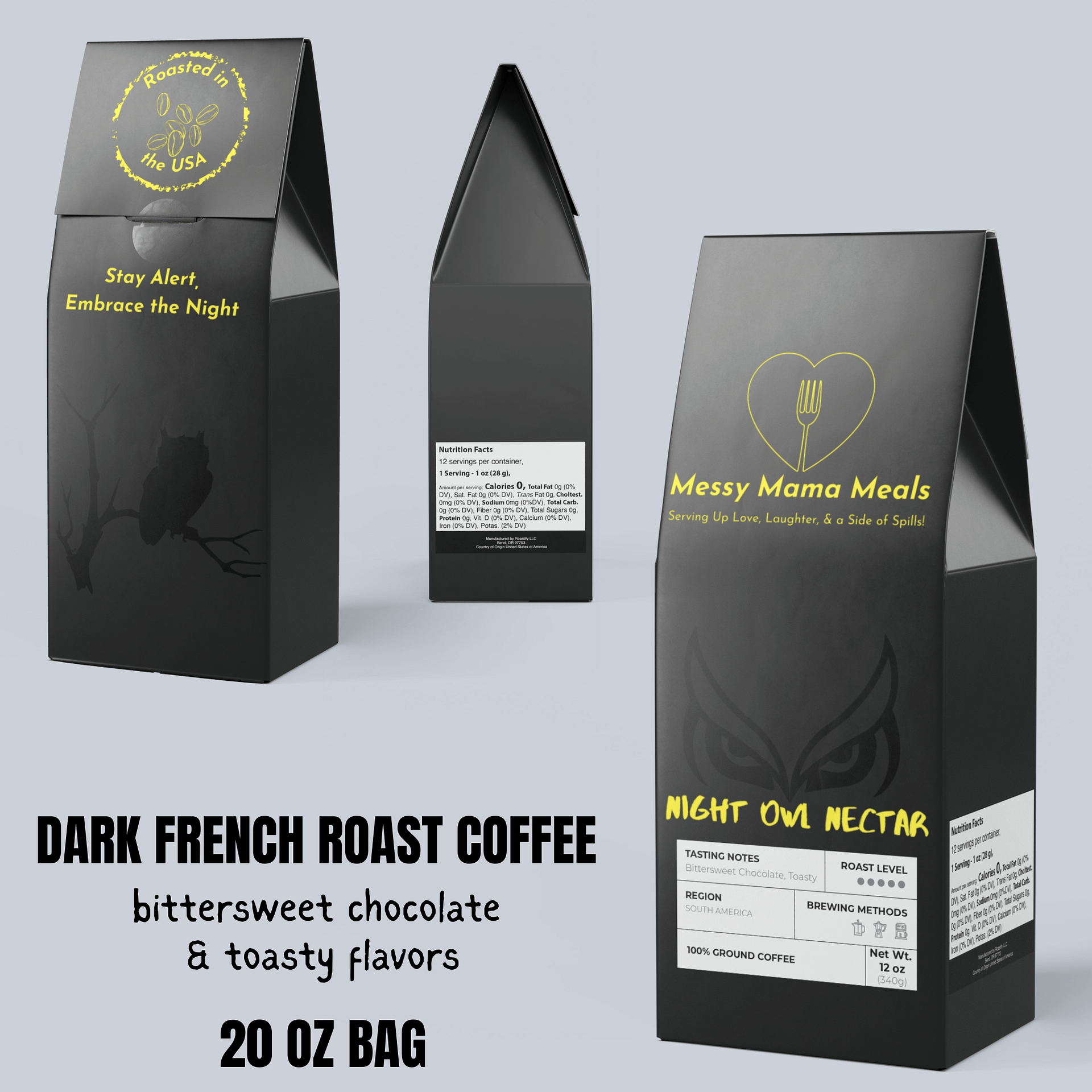 Night Owl Nectar Dark French Roast 12oz Coffee product image (2)
